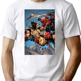 Iconic Deadpoolwoolverine T-Shirt - Retro Graphic Tee for Men & Women - White