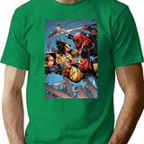 Iconic Deadpoolwoolverine T-Shirt - Retro Graphic Tee for Men & Women - Green