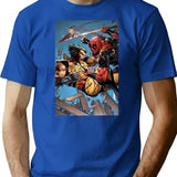 Iconic Deadpoolwoolverine T-Shirt - Retro Graphic Tee for Men & Women - Blue