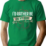 Id Rather Be On My Boat Owner Boating Cruise Ship Captain T-Shirt - Green