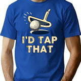 Id Tap That T-Shirt - Retro Graphic Tee for Men & Women - Blue