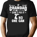 If Grandad T-Shirt - Retro Graphic Tee for Men & Women - Black