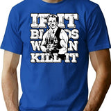If It Bleeds We Can Kill It T-Shirt for Men & Women, T-Shirts Graphic Tee - Blue