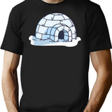 Igloo T-Shirt - Retro Graphic Tee for Men & Women - Black