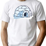 Igloo T-Shirt - Retro Graphic Tee for Men & Women - White