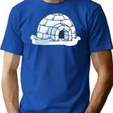 Igloo T-Shirt - Retro Graphic Tee for Men & Women - Blue