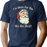 Im Here For The Ho Ho Hos T-Shirt for Men & Women, T-Shirts Graphic Tee - Navy