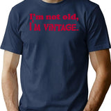 Im Not Old Im Vintage T-Shirt - Retro Graphic Casual Tee - Navy