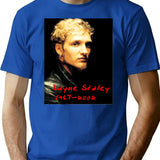 Image Layne Staley Classic Essentiel T-Shirt - Retro Graphic Tee for Men & Women - Blue