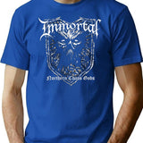 Immortal - Northern Chaos Gods T-Shirt for Men & Women, T-Shirts Graphic Tee - Blue