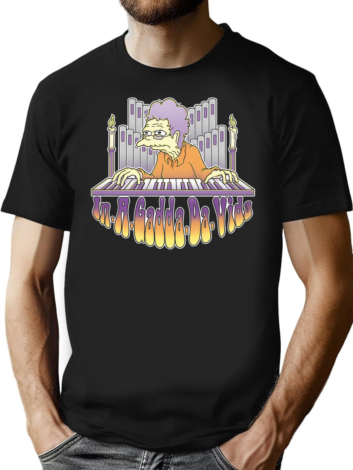 In A Gadda Da Vida T-Shirt - Retro Graphic Tee for Men & Women - Black