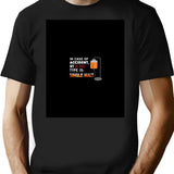 In Case Of Accident My Blood Type Is Single Malt T-Shirt - Black