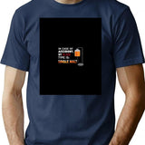 In Case Of Accident My Blood Type Is Single Malt T-Shirt - Navy