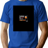 In Case Of Accident My Blood Type Is Single Malt T-Shirt - Blue