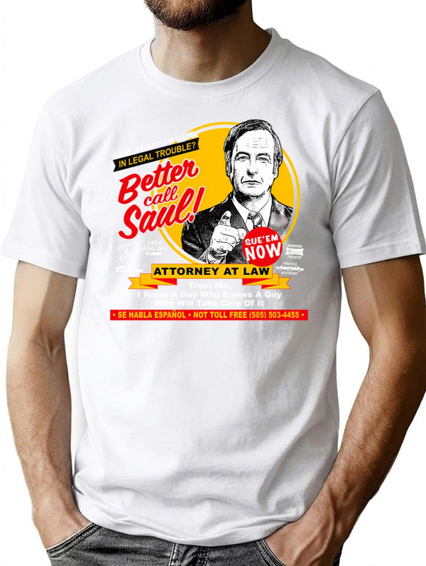 In Legal Trouble I Know A Guy T-Shirt for Men & Women, T-Shirts Graphic Tee - White