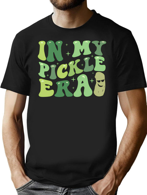 In My Pickle Era Colorful Graphic For Pickle Lovers Vintage T-Shirt - Black