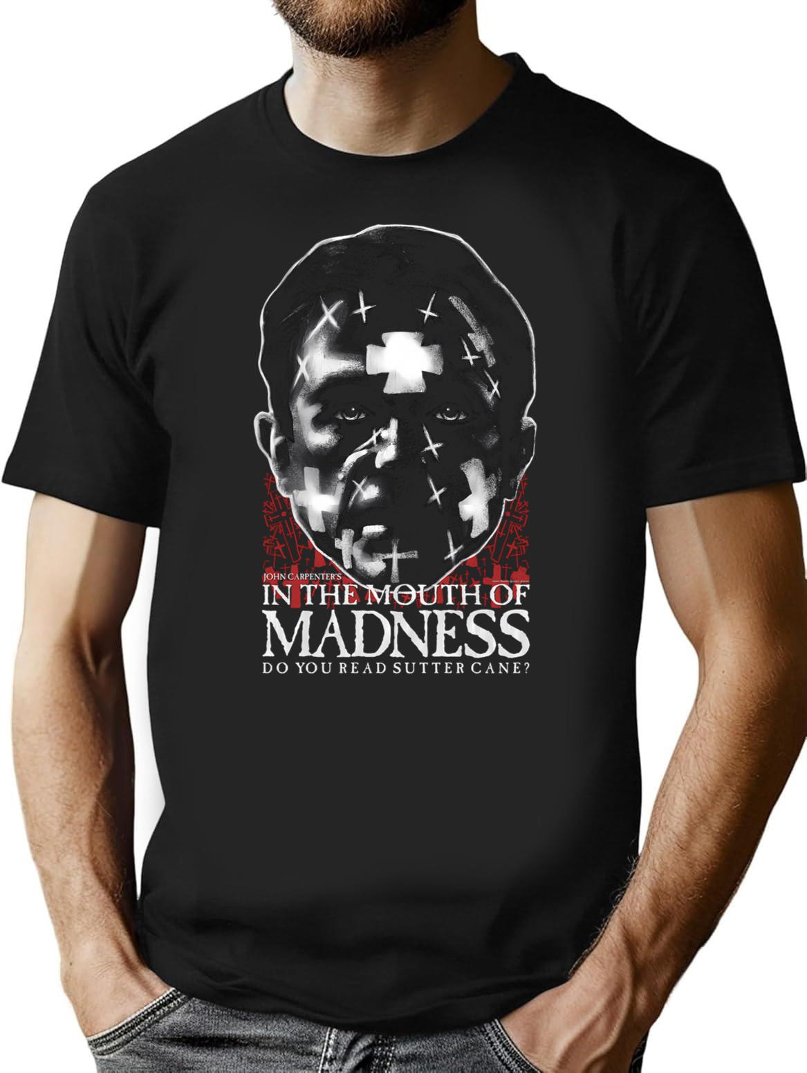 In The Mouth Of Madness Sutter Cane John Carpenter T-Shirt for Men & Women, T-Shirts Graphic Tee - Black