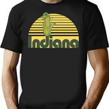 Indiana Corn T-Shirt - Retro Graphic Tee for Men & Women - Black