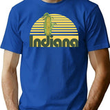 Indiana Corn T-Shirt - Retro Graphic Tee for Men & Women - Blue