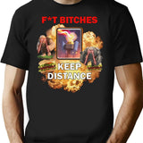 Inferno Tower Humor T-Shirt - Retro Graphic Tee for Men & Women - Black