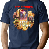 Inferno Tower Humor T-Shirt - Retro Graphic Tee for Men & Women - Navy
