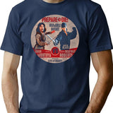 Inigo Montoya Circle Worn Dks T-Shirt for Men & Women, T-Shirts Graphic Tee - Navy