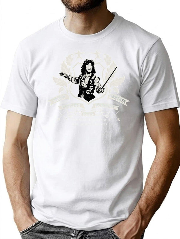 Inigo Montoya Fencing Academy Dks T-Shirt for Men & Women, T-Shirts Graphic Tee - White