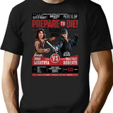 Inigo Montoya Fencing Poster Worn T-Shirt for Men & Women, T-Shirts Graphic Tee - Black