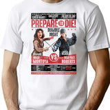 Inigo Montoya Fencing Poster Worn T-Shirt for Men & Women, T-Shirts Graphic Tee - White