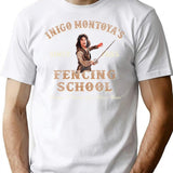 Inigo Montoya Fencing School Dks Worn T-Shirt for Men & Women, T-Shirts Graphic Tee - White