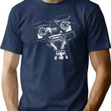 Input T-Shirt for Men & Women, T-Shirts Graphic Tee - Navy