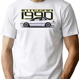 Integra 1990 Jdm Classic T-Shirt - Retro Graphic Tee for Men & Women - White
