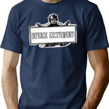 Intense Excitement - Funny Vintage Sign T-Shirt - Navy