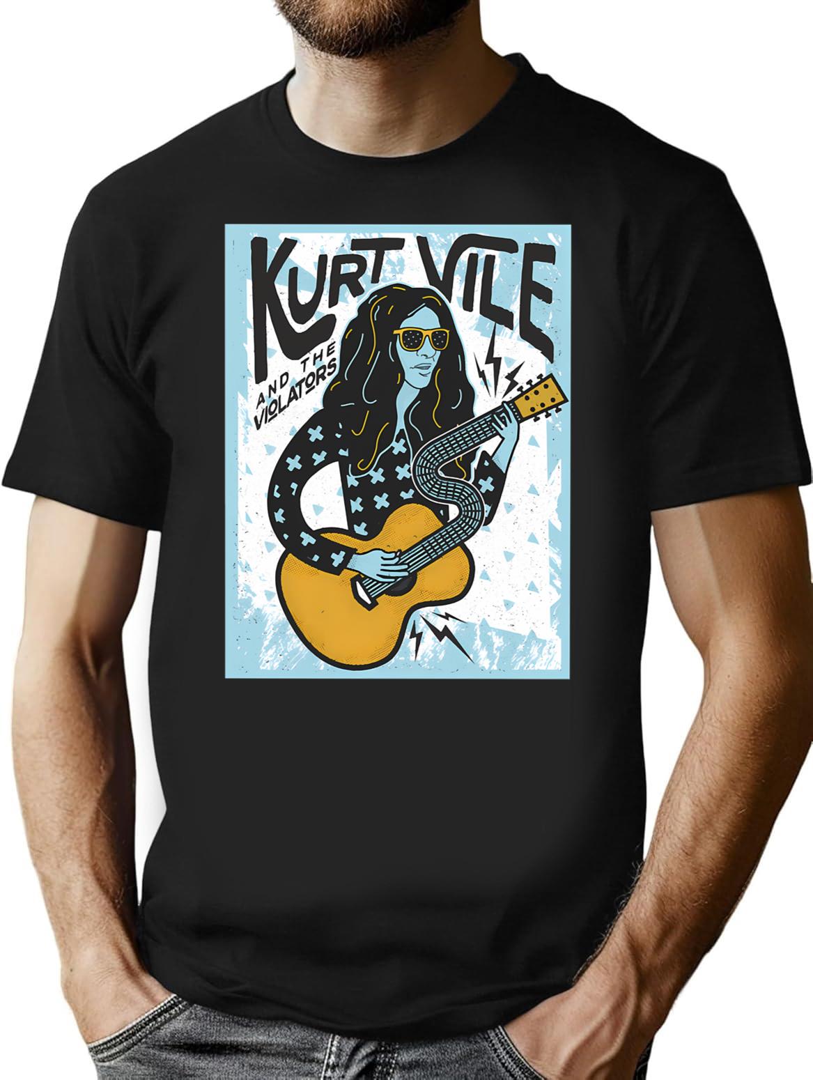 Interest Delicate Music Seniority Exciting Wesijine-kurt-vile-menawi Awesome For Music Fans T-Shirt - Black