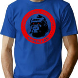 International Order For Gorillas T-Shirt - Retro Graphic Tee for Men & Women - Blue