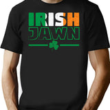 Irish Jawn T-Shirt - Retro Graphic Tee for Men & Women - Black