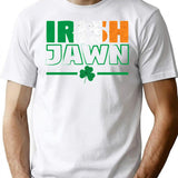 Irish Jawn T-Shirt - Retro Graphic Tee for Men & Women - White