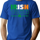 Irish Jawn T-Shirt - Retro Graphic Tee for Men & Women - Blue