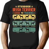 Irish Terrier Funny Guide To Traning T-Shirt - Black