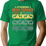 Irish Terrier Funny Guide To Traning T-Shirt - Green