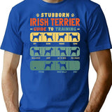 Irish Terrier Funny Guide To Traning T-Shirt - Blue