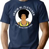 Irwin M. Fletcher (fletch) Lakers - 6'9 With The Afro T-Shirt - Navy