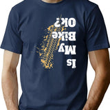 Is My Bike Ok T-shirt Funny Vintage Biker Gift For Bikers - Navy