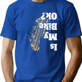 Is My Bike Ok T-shirt Funny Vintage Biker Gift For Bikers - Blue