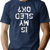 Is My Sled Ok Vintage Funny Snowmoblie Snowmobiling T-Shirt - Navy