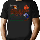 Island Hoppers Retro Magnum Pi Worn Lts T-Shirt for Men & Women, T-Shirts Graphic Tee - Black