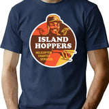 Island Hoppers With Tc T-Shirt for Men & Women, T-Shirts Graphic Tee - Navy