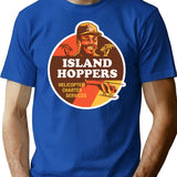 Island Hoppers With Tc T-Shirt for Men & Women, T-Shirts Graphic Tee - Blue