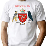 Isle Of Man T-Shirt - Retro Graphic Tee for Men & Women - White