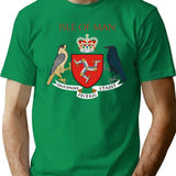 Isle Of Man T-Shirt - Retro Graphic Tee for Men & Women - Green